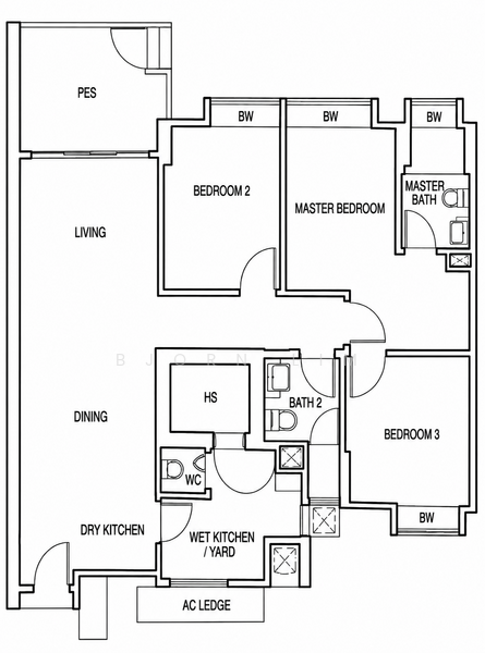 Mi Casa, 315 Choa Chu Kang Avenue 3, 3 Bedrooms, 1,270 sqft, Condominium For Sale, by Bjorn Lim, 500207671 - PropertyGuru.com.sg