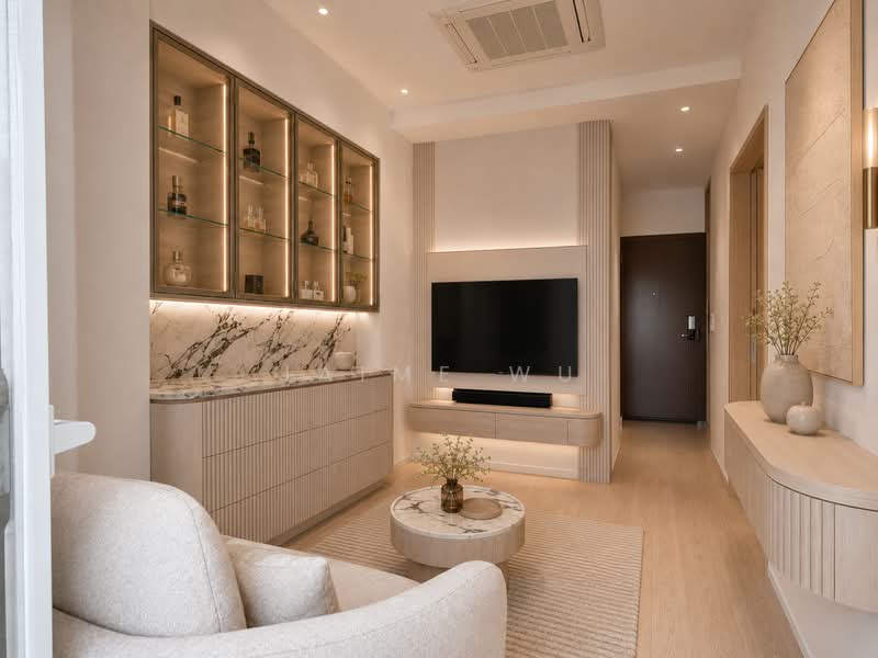 Cardiff Residence, 103 Cardiff Grove, Hougang / Punggol / Sengkang, 1 Bedroom, 420 sqft, Condominium For Sale, by Jaime Wu, 500207688 - Living Room - PropertyGuru.com.sg