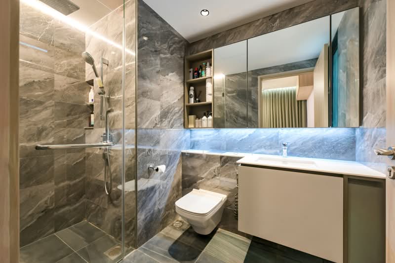Sengkang Grand Residences, 72 Compassvale Bow, 3 Bedrooms, 1,023 sqft, Condominium For Sale, by Samuel Sim, 500207770 - Bathroom - PropertyGuru.com.sg