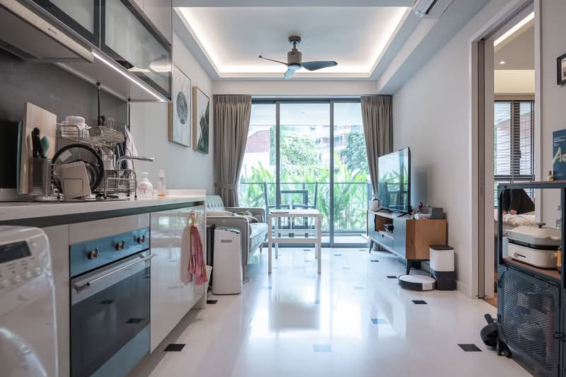Sophia Hills, 9 Mount Sophia, 1 Bedroom, 570 sqft, Condominium For Sale, by K.S Tan, 500207835 - Living Room - PropertyGuru.com.sg