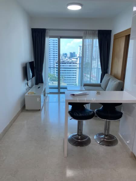 Eight Riversuites, 2 Whampoa East, 1 Bedroom, 441 sqft, Condominium For Rent, by Ruth Lim, 500207930 - Living Room - PropertyGuru.com.sg