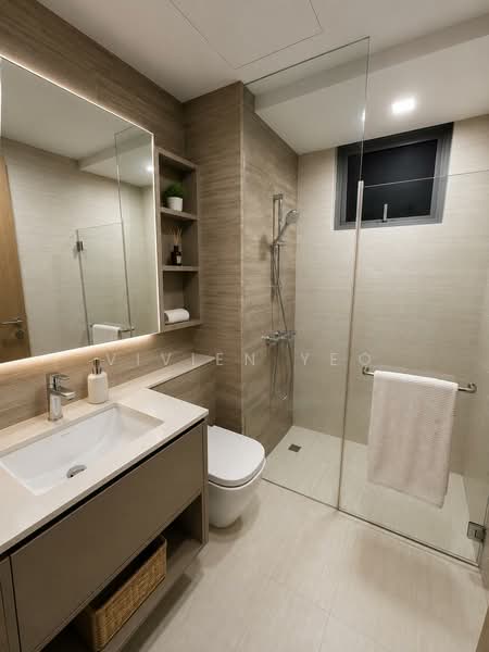 High Park Residences, 27 Fernvale Road, 3 Bedrooms, 872 sqft, Condominium For Sale, by Vivien Yeo, 500207964 - Bathroom - PropertyGuru.com.sg