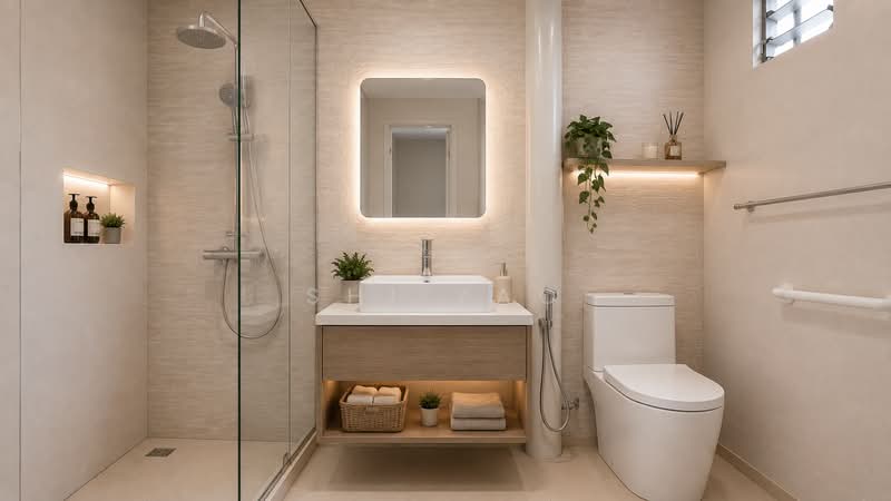 938 Jurong West Street 91, 938 Jurong West Street 91, 3 Bedrooms, 1,119 sqft, HDB Flat For Sale, by Shi Yao, 500208006 - Bathroom - PropertyGuru.com.sg