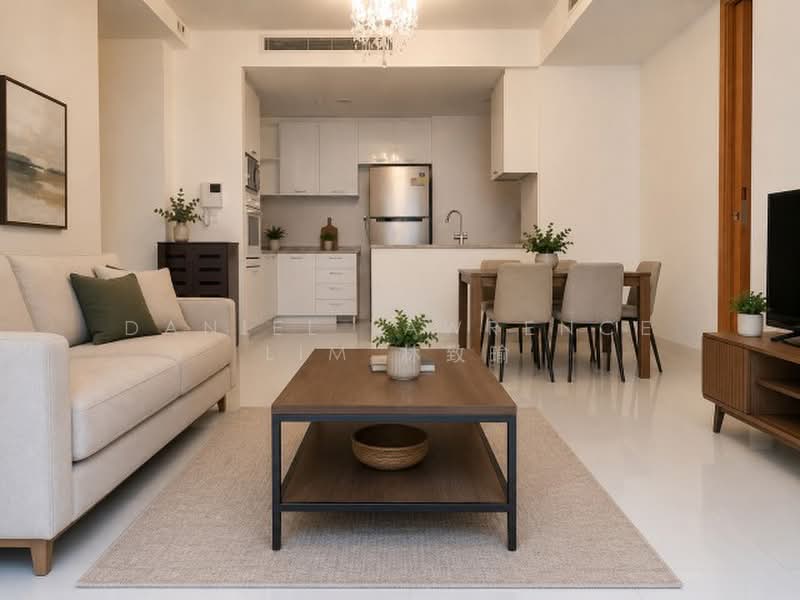Visioncrest, 37 Oxley Rise, 1 Bedroom, 700 sqft, Apartment For Rent, by Daniel Lawrence Lim 林致瑜, 500208060 - kitchen+living - PropertyGuru.com.sg