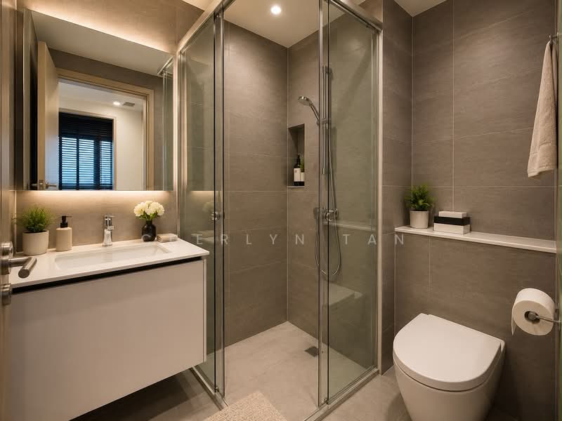 Sengkang Grand Residences, 74 Compassvale Bow, 2 Bedrooms, 764 sqft, Condominium For Rent, by Cherlyn Tan, 500208140 - Bathroom - PropertyGuru.com.sg