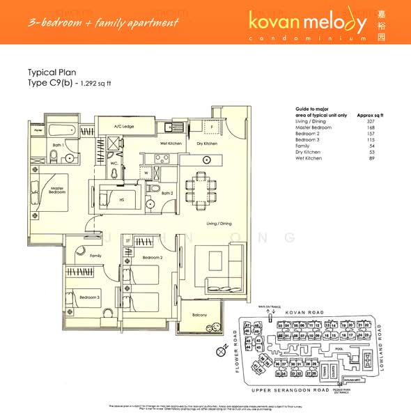 Kovan Melody, 37 Kovan Road, 3 Bedrooms, 1,259 sqft, Condominium For Sale, by John Ong, 500208198 - PropertyGuru.com.sg