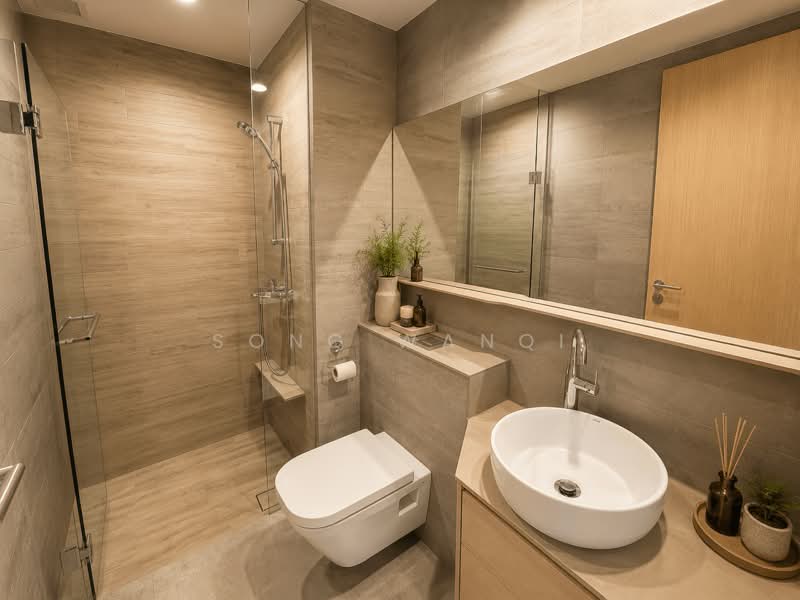 Harbour View Gardens, 221 Pasir Panjang Road, 2 Bedrooms, 646 sqft, Apartment For Rent, by Song Wanqi, 500208271 - Bathroom - PropertyGuru.com.sg