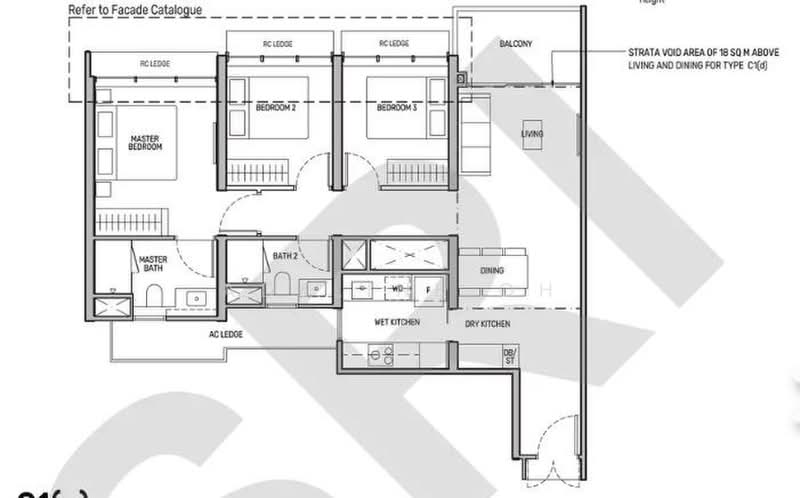 Tembusu Grand, 94 Jalan Tembusu, 3 Bedrooms, 990 sqft, Condominium For Rent, by Adeline Oh, 500208296 - PropertyGuru.com.sg