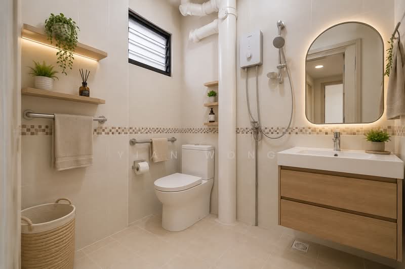 22 Saint George's Road, 22 Saint George's Road, 3 Bedrooms, 1,270 sqft, HDB Flat For Sale, by Yian Wong, 500208320 - Bathroom - PropertyGuru.com.sg