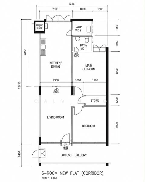 133 Bukit Batok West Avenue 6, 133 Bukit Batok West Avenue 6, 2 Bedrooms, 732 sqft, HDB Flat For Sale, by Calvin Ng, 500208358 - PropertyGuru.com.sg