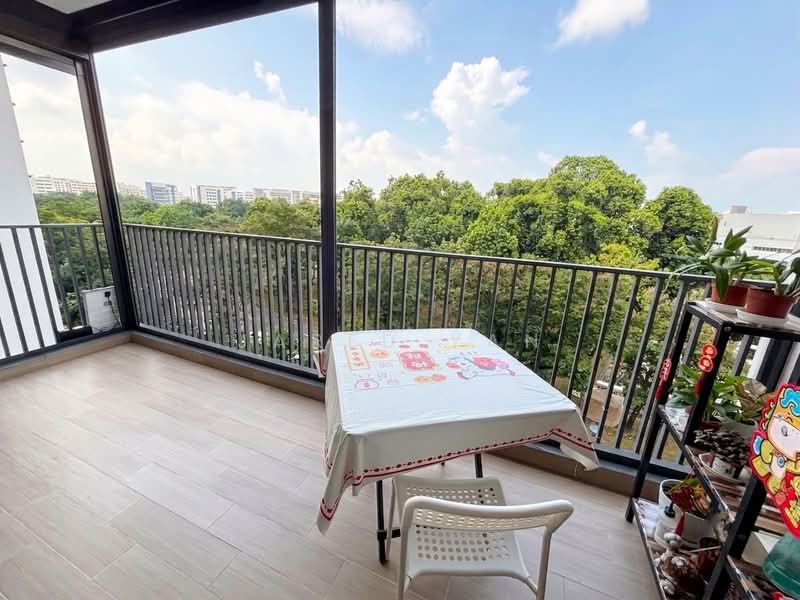 Treasure at Tampines, 37 Tampines Lane, 3 Bedrooms, 1,087 sqft, Condominium For Sale, by Jared Yan, 500208425 - Balcony - PropertyGuru.com.sg