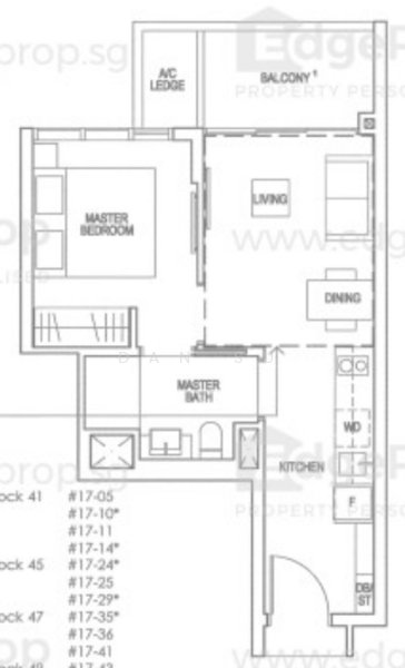 Riverfront Residences, 41 Hougang Avenue 7, 1 Bedroom, 463 sqft, Condominium For Rent, by Dan Su, 500208477 - PropertyGuru.com.sg