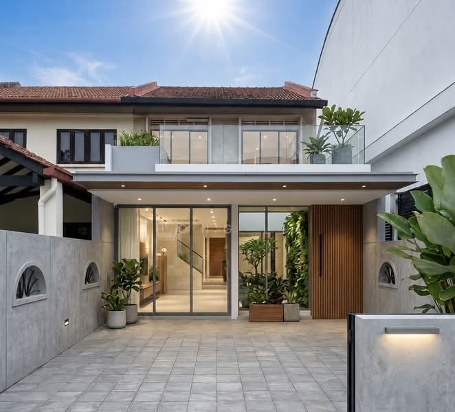 New Exclusive Listing Corner Terrace for AA or Rebuild, Chempaka Avenue, Sennett Estate, Macpherson / Potong Pasir, 4 Bedrooms, 2,207 sqft, Corner Terrace For Sale, by Hong Li, 500208518 - Ai generated exterior for reference only - PropertyGuru.com.sg