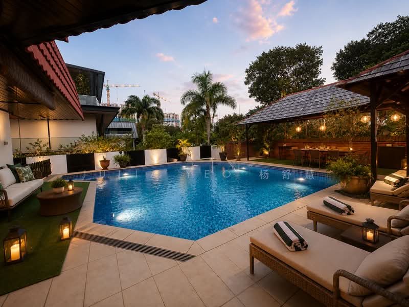 Resort Style 6 Bedroom Family Bungalow with Private Pool, Holland Grove Mount Sinai Kebaya Moonbeam Jelita Tenang Istimewa, 6 Bedrooms, 5,000 sqft, Bungalow House For Rent, by Julia Yeo 杨舒慧, 500208636 - Exterior - PropertyGuru.com.sg