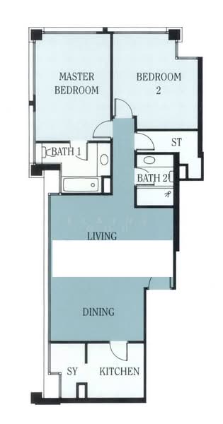 UE Square, 205 River Valley Road, 2 Bedrooms, 1,055 sqft, Apartment For Rent, by Elaine Goh, 500208708 - PropertyGuru.com.sg