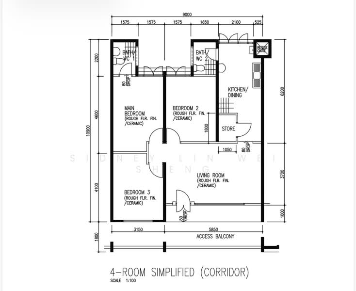 234 Serangoon Avenue 3, 234 Serangoon Avenue 3, 3 Bedrooms, 904 sqft, HDB Flat For Sale, by Sidney Lin Wei Sheng, 500208819 - PropertyGuru.com.sg