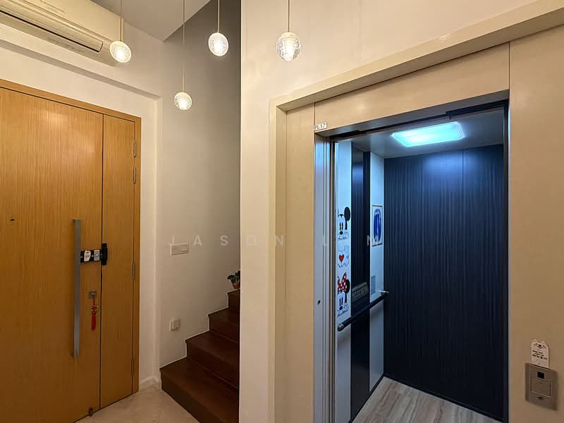 Thomson Three, 21 Bright Hill Drive, 4 Bedrooms, 3,283 sqft, Cluster House For Sale, by Jason Lim, 500208933 - Entrance with Private Lift - PropertyGuru.com.sg
