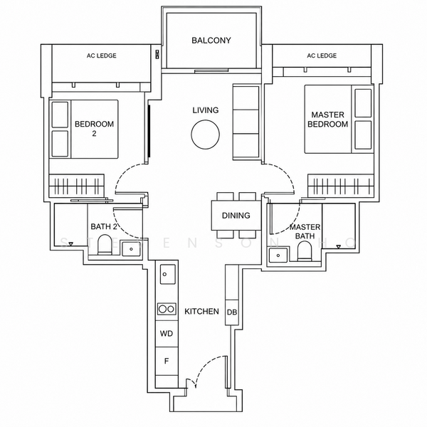 The Reserve Residences, 9 Jalan Anak Bukit, Clementi Park / Upper Bukit Timah, 2 Bedrooms, 657 sqft, Condominium For Sale, by Stevenson Ho, 500208957 - PropertyGuru.com.sg