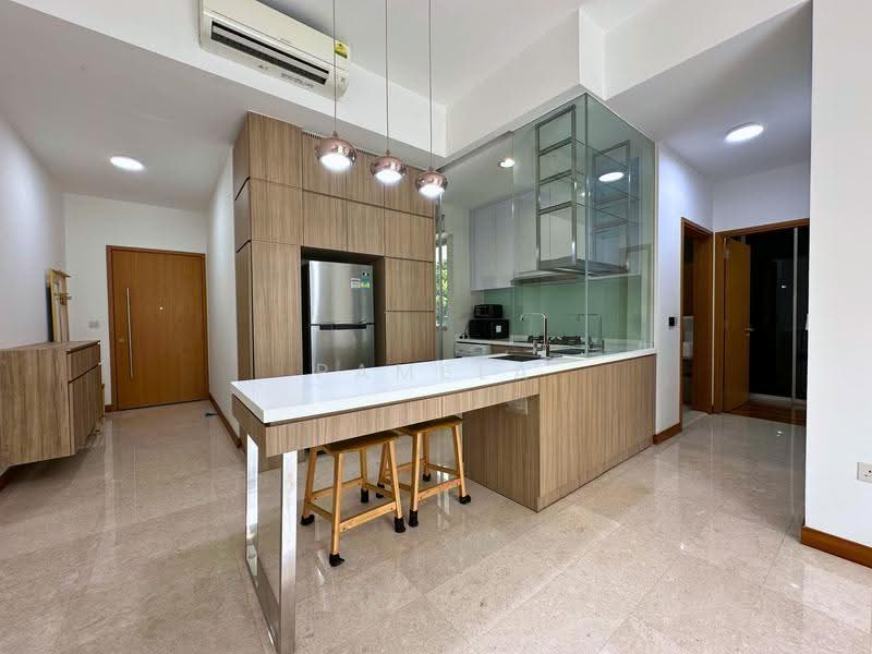 The Greenwich, 15 Seletar Road, Seletar / Yio Chu Kang, 2 Bedrooms, 904 sqft, Condominium For Rent, by Pamela Ng, 500209028 - Kitchen island; enclosable cooking area - PropertyGuru.com.sg