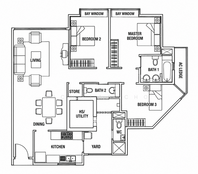 Rio Vista, 32 Upper Serangoon View, 3 Bedrooms, 1,238 sqft, Condominium For Sale, by Nicholas Cho, 500209039 - PropertyGuru.com.sg