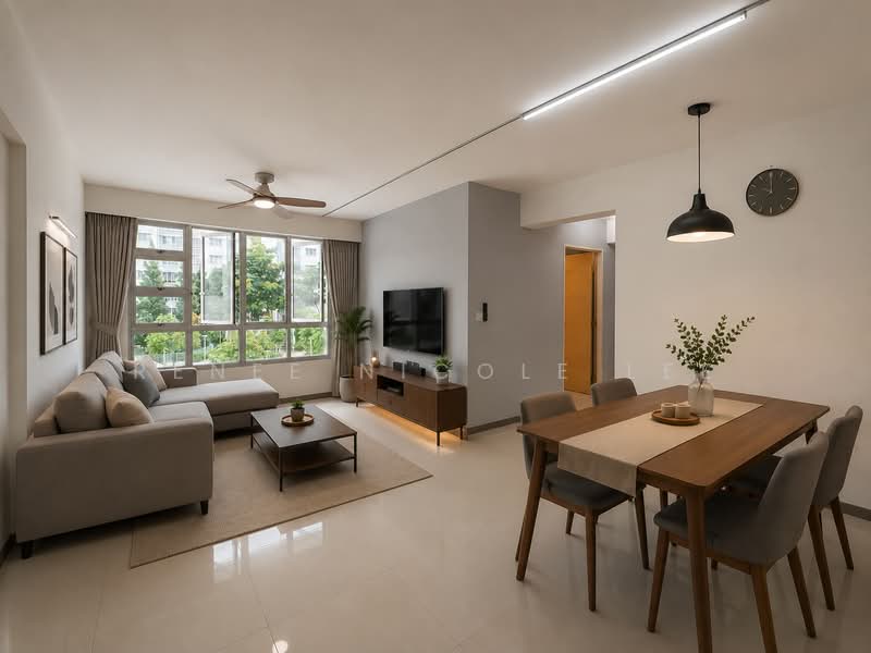 93A Telok Blangah Street 31, 93A Telok Blangah Street 31, 3 Bedrooms, 1,001 sqft, HDB Flat For Rent, by Renee Nicole Lee, 500209042 - Living Room - PropertyGuru.com.sg