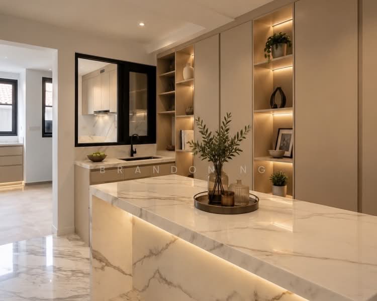 ⭐️⭐️LANDED7772 @ BRAND NEW TERRACE AT CAMBRIDGE, , 5 Bedrooms, 6,000 sqft, Terraced House For Sale, by Brandon Ng, 500209128 - Kitchen - PropertyGuru.com.sg