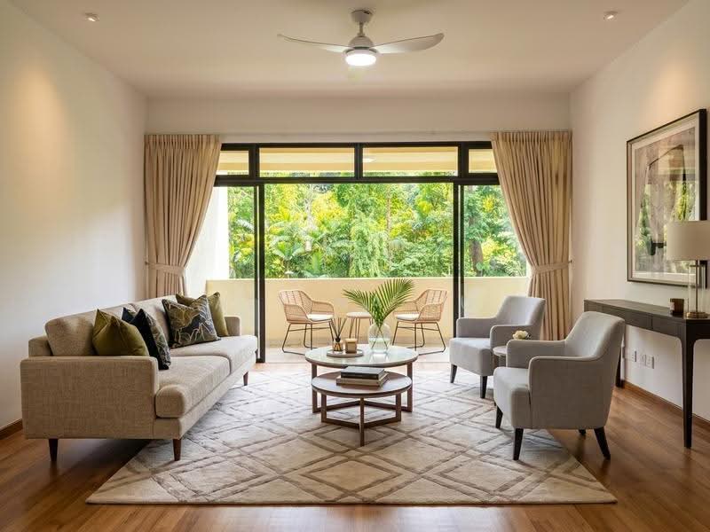 The Draycott, 50 Draycott Park, Tanglin / Holland / Bukit Timah, 3 Bedrooms, 1,313 sqft, Condominium For Rent, by Alvina Fu 傅琳雅, 500209143 - Living Room - PropertyGuru.com.sg