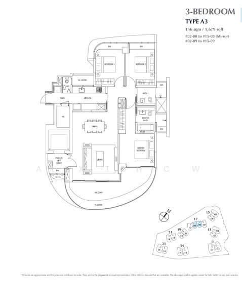 Cape Royale, 17 Cove Way, Harbourfront / Telok Blangah, 3 Bedrooms, 1,679 sqft, Condominium For Sale, by Alex Toh C W, 500209231 - A3 - PropertyGuru.com.sg