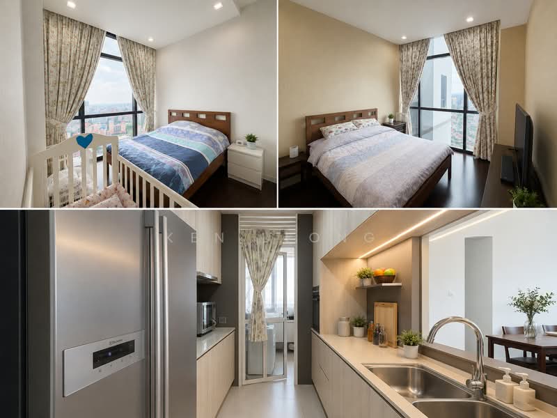 Sky Vue, 3 Bishan Street 15, 4 Bedrooms, 2,282 sqft, Condominium For Sale, by Ken Leong, 500209252 - Bedroom & Kitchen - PropertyGuru.com.sg