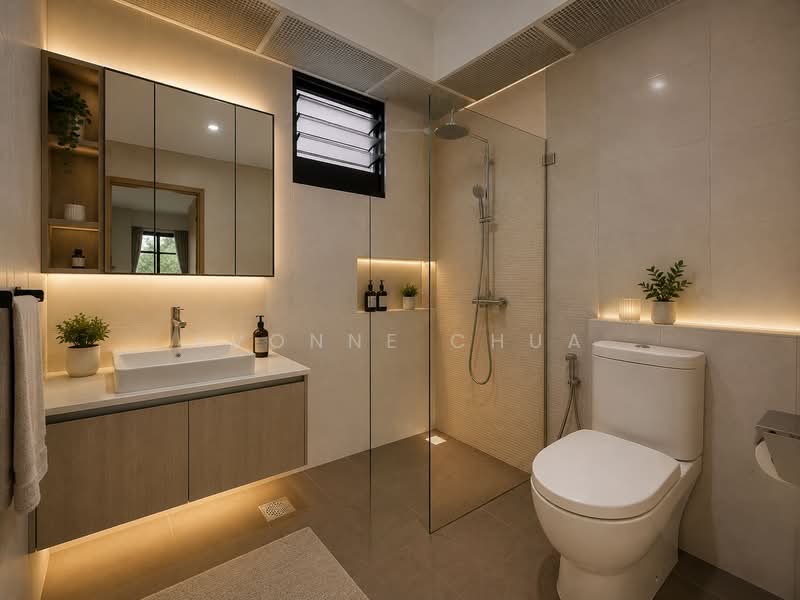997C Buangkok Crescent, 997C Buangkok Crescent, 3 Bedrooms, 1,001 sqft, HDB Flat For Sale, by Yvonne Chua, 500209266 - Bathroom - PropertyGuru.com.sg