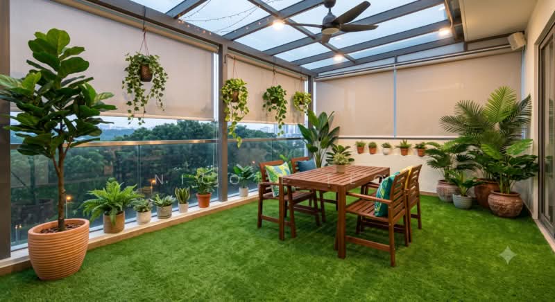 Kew Green, Kew Crescent, 4 Bedrooms, 2,882 sqft, Cluster House For Sale, by Nicole Teo, 500209283 - Balcony - PropertyGuru.com.sg