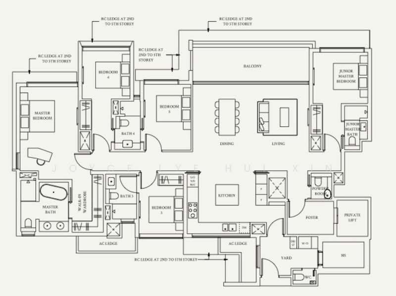 Watten House, 50 Shelford Rd, 5 Bedrooms, 2,368 sqft, Condominium For Sale, by Joyce Lye Hui Xin, 500209307 - PropertyGuru.com.sg
