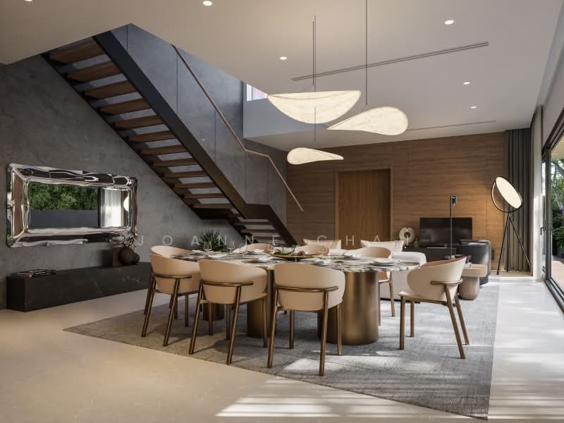 Tay Lian Teck Elliot Siglap MRT, , 6 Bedrooms, 6,177 sqft, Semi-Detached House For Sale, by Joanne Chan, 500209315 - Dining Room - PropertyGuru.com.sg