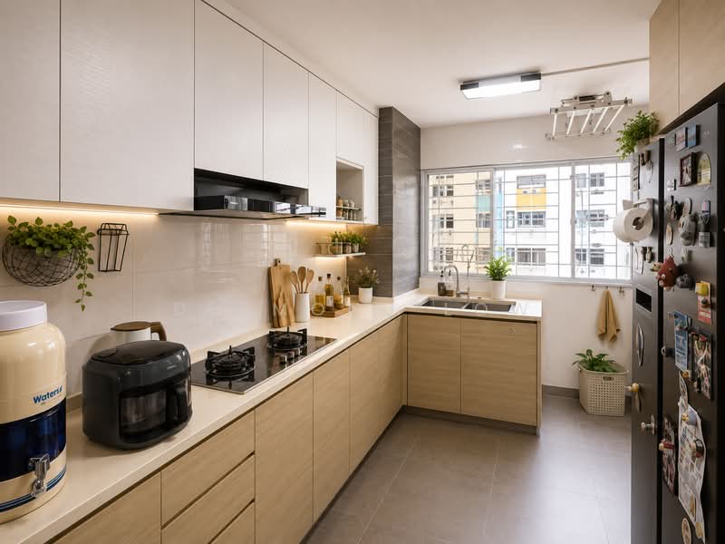 129 Bedok North Street 2, 129 Bedok North Street 2, 3 Bedrooms, 893 sqft, HDB Flat For Sale, by Desmond Low, 500209405 - Kitchen - PropertyGuru.com.sg