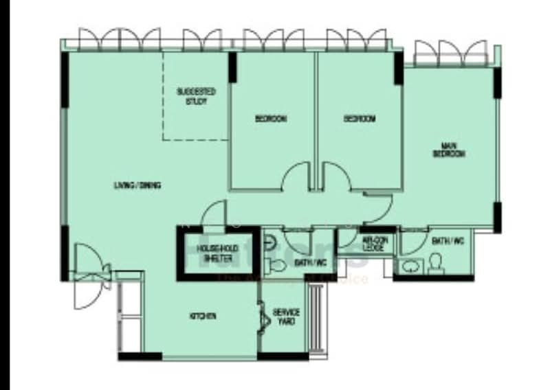 332C Anchorvale Link, 332C Anchorvale Link, 3 Bedrooms, 1,206 sqft, HDB Flat For Sale, by Neo Isis, 500209417 - PropertyGuru.com.sg