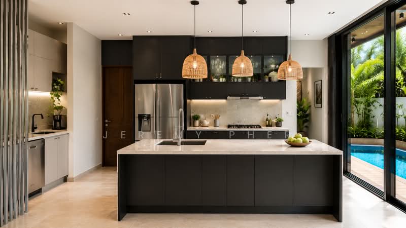 Serangoon Garden Estate, Chartwell, Blanford Drive, Brockhampton, Burghley Drive, 6 Bedrooms, 4,500 sqft, Semi-Detached House For Rent, by Jeremy Pher, 500209444 - Kitchen - PropertyGuru.com.sg