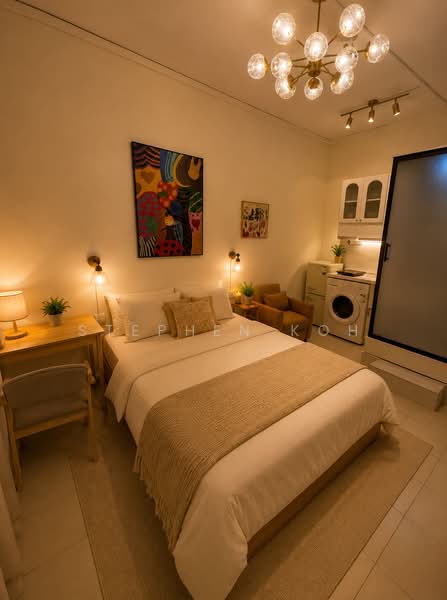 The koon Luxe Studio, , Studio, 150 sqft, Terraced House For Rent, by Stephen Koh, 500209483 - Bedroom - PropertyGuru.com.sg