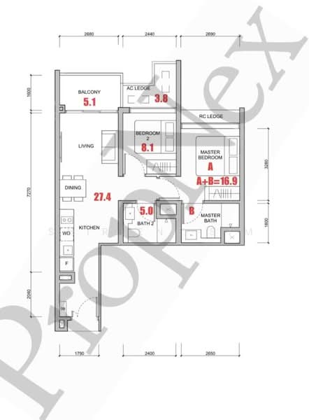 Hillock Green, 22-28 Lentor Central, 2 Bedrooms, 710 sqft, Condominium For Sale, by Shirlene Sim, 500209547 - PropertyGuru.com.sg