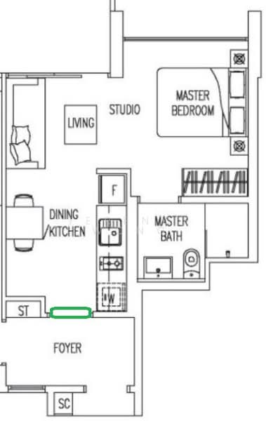 Twin Waterfalls, 108 Punggol Walk, Studio, 323 sqft, Executive Condominium For Rent, by Terence Wong, 500209562 - PropertyGuru.com.sg