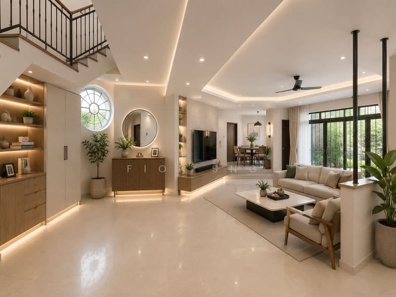 FREEHOLD LANDED AT UPPER THOMSON ROAD, , 9 Bedrooms, 7,200 sqft, Bungalow House For Sale, by Fion Sng, 500209619 - Living Room - PropertyGuru.com.sg