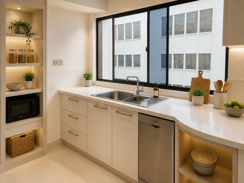 Keng Lee Court, 74 Keng Lee Road, 3 Bedrooms, 1,066 sqft, Condominium For Sale, by LB Toh, 500209632 - Kitchen - PropertyGuru.com.sg