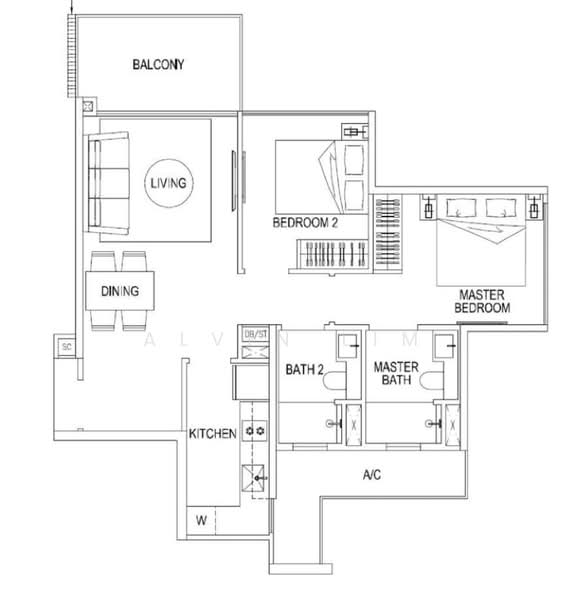 Signature At Yishun, 29 Yishun Street 51, 2 Bedrooms, 775 sqft, Executive Condominium For Rent, by Alvin Lim, 500209635 - PropertyGuru.com.sg