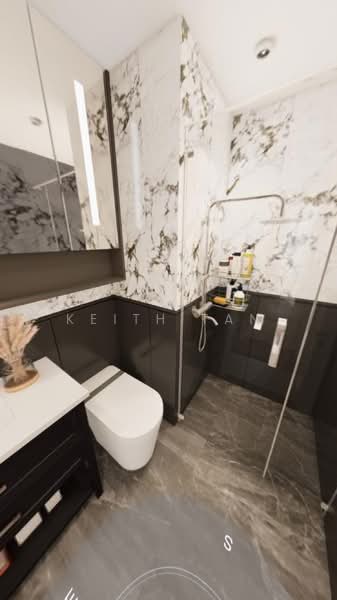 Double Bay Residences, 19C Simei Street 4, 3 Bedrooms, 1,367 sqft, Condominium For Sale, by Keith Tan, 500209649 - Bathroom - PropertyGuru.com.sg