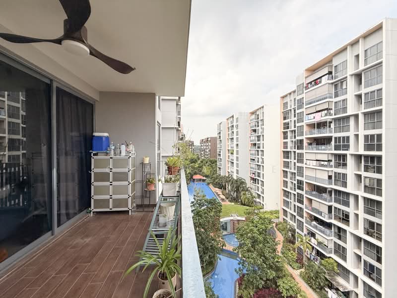 Twin Fountains, 19A Woodlands Avenue 6, 3 Bedrooms, 1,195 sqft, Executive Condominium For Sale, by Jonathan Yeo, 500209653 - Balcony - PropertyGuru.com.sg