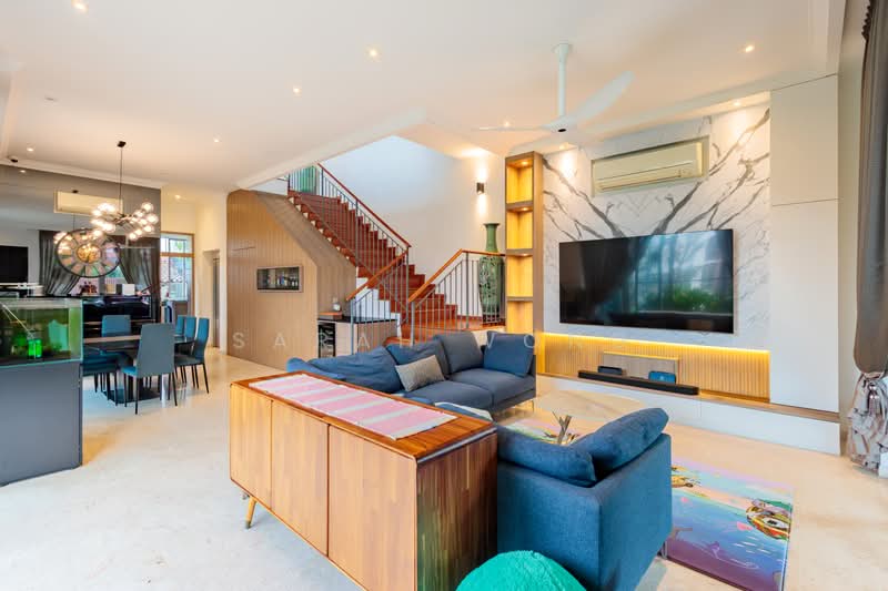 Seletar Hills Estate, Seletar Hills Drive, 5 Bedrooms, 4,600 sqft, Semi-Detached House For Sale, by Sarah Wong, 500209654 - Living Room - PropertyGuru.com.sg