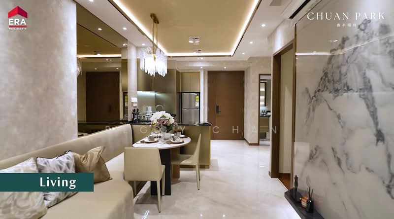 Chuan Park, 248 Lorong Chuan, Hougang / Punggol / Sengkang, 3 Bedrooms, 1,206 sqft, Condominium For Sale, by Peggy Chan, 500209686 - Living Room - PropertyGuru.com.sg