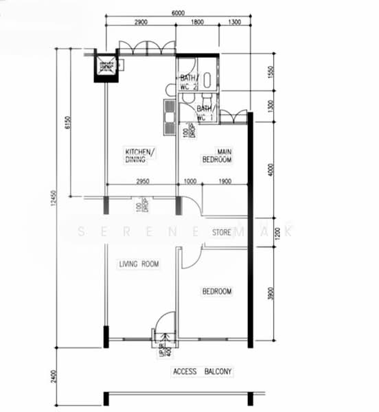 94 Geylang Bahru, 94 Geylang Bahru, 2 Bedrooms, 731 sqft, HDB Flat For Rent, by Serene Mak, 500209740 - PropertyGuru.com.sg