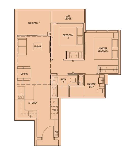 Riverfront Residences, 53 Hougang Avenue 7, 2 Bedrooms, 721 sqft, Condominium For Sale, by Alvin Lim Yi Cheng, 500209742 - PropertyGuru.com.sg