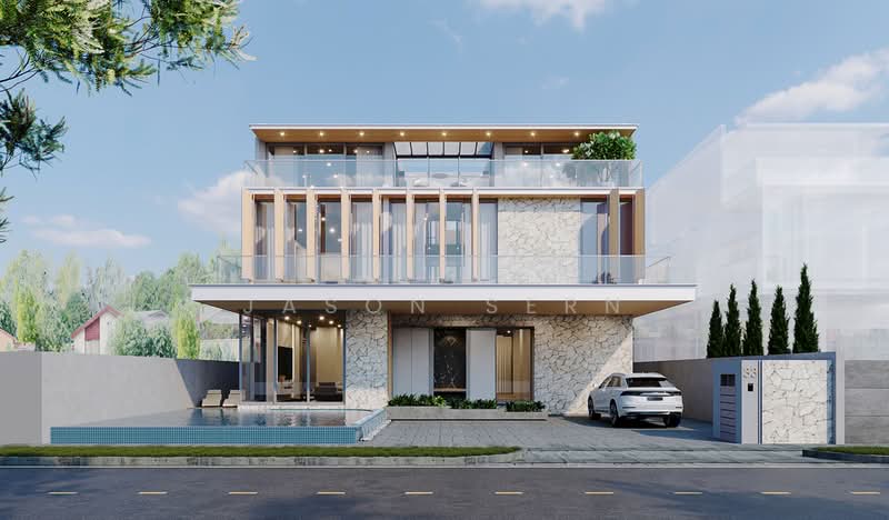 Brand-new Freehold Detached in D13 within Bungalow Zoning only, Cotswold Close, Matlock Rise, 8 Bedrooms, 9,489 sqft, Bungalow House For Sale, by Jason Sern, 500209772 - Exterior - PropertyGuru.com.sg