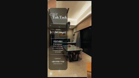 🔸EMINENCE✔️FH Corner Terrace Private Lift @ Toh Tuck / Beauty World / D21, UPPER TOH TUCK TERRACE, Clementi Park / Upper Bukit Timah, 6 Bedrooms, 5,382 sqft, Corner Terrace For Sale, by Gavan Lee, 500209775 - PropertyGuru.com.sg
